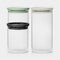 BRABANTIA Set of 3 Mix Stackable Glass Jars - 100550