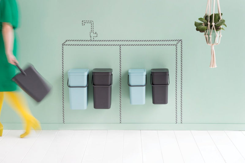 BRABANTIA Sort & Go, 2 x 16 Litres, Built-in Bin - Diwali Promo till 21 Oct