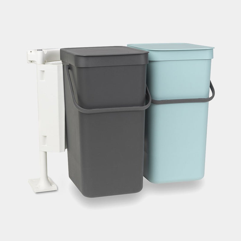 BRABANTIA Sort & Go, 2 x 16 Litres, Built-in Bin - Diwali Promo till 21 Oct