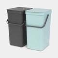BRABANTIA Sort & Go, 2 x 16L, Built-in Bin