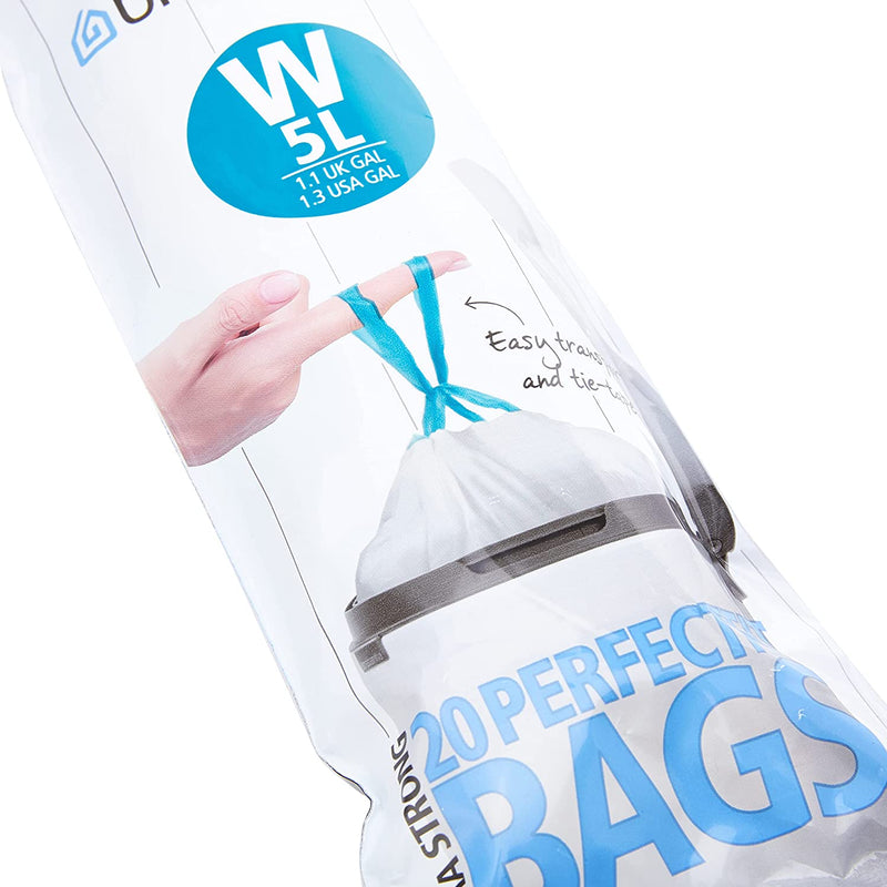 BRABANTIA 5L PerfectFit Bags, Code W (5 litre), Pack of 20 bags 116681 Promo