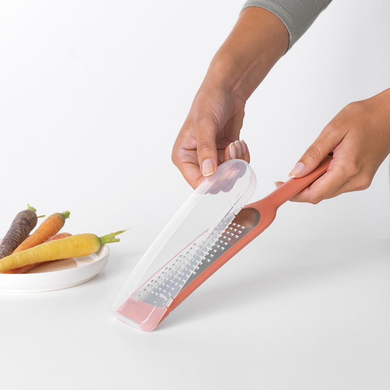 BRABANTIA Tasty+ Coarse Grater + Cover - Terracotta Pink - 120985