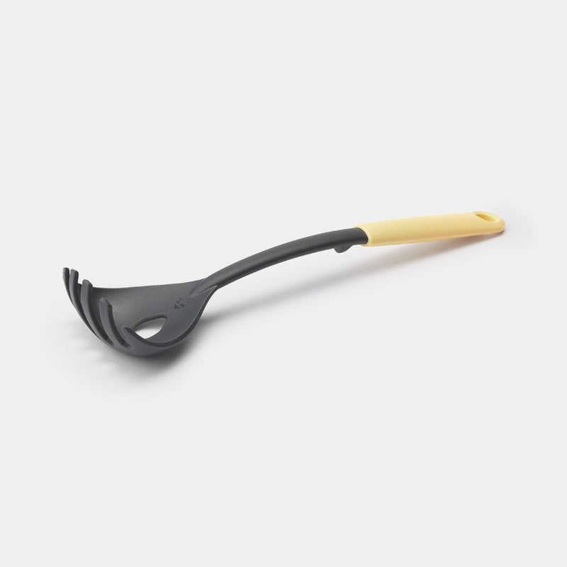 BRABANTIA Tasty+, Spaghetti Spoon plus Measure Tool, Vanilla Yellow - 122705 - Sept Promo till 30 Sept