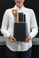 BRABANTIA Knife Block with Utensil Holder Dark Grey - 129889