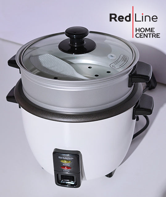 SHARP 1.0L Rice Cooker with Steamer & Coated Inner Pot - KS-H108G - Sept Promo till 30 Sept