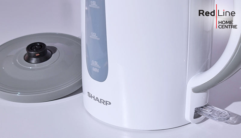 SHARP 1.7L 2200W Cordless White Kettle - EK-JX17-W3