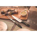 TRAMONTINA Churrasco Stainless Steel Carving Fork with Brown Handles - 21192/190