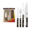 TRAMONTINA Churrasco 14pcs Steak Cutlery Set with Polywood Brown Handles with 2 Rivets - 21199/989