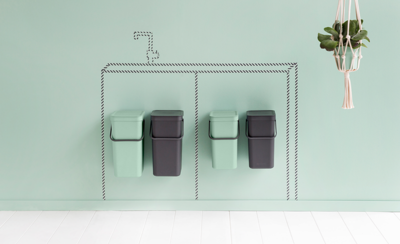 BRABANTIA Sort & Go, 2 x 16 Litres, Built-in Bin - Diwali Promo till 21 Oct