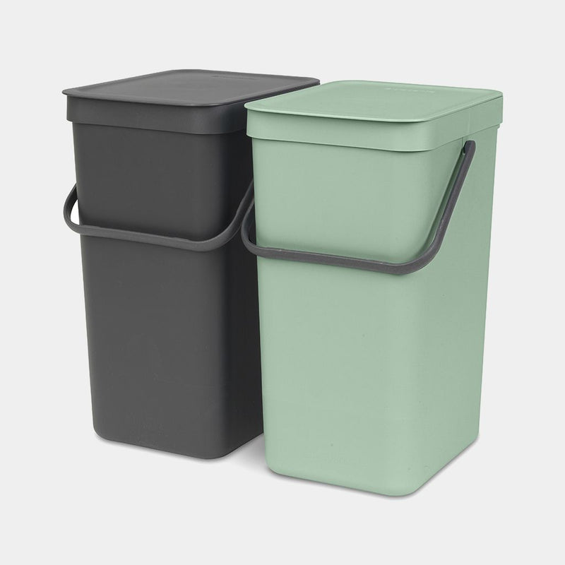 BRABANTIA Sort & Go, 2 x 16 Litres, Built-in Bin - Diwali Promo till 21 Oct