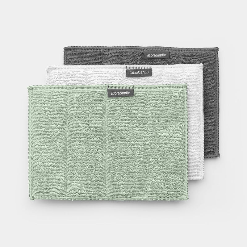 BRABANTIA Microfibre Cleaning Pads - Set of 3
