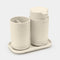 BRABANTIA ReNew Bathroom Accessory set, set of 3 Soft Beige - 223402