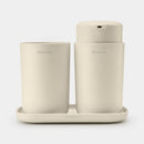 BRABANTIA ReNew Bathroom Accessory set, set of 3 Soft Beige - 223402