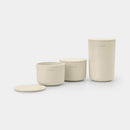 BRABANTIA ReNew StoragePots, set of 3 Soft Beige - 223501