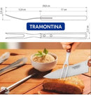 TRAMONTINA Churrasco 2pcs Carving Set with Stainless Steel and Natural Wood Handles 2 Pieces - 22399/074