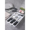 TRAMONTINA Tulum stainless steel Cutlery Set with onyx polypropylene handles and organizer tray, 25 pcs - 23299/683