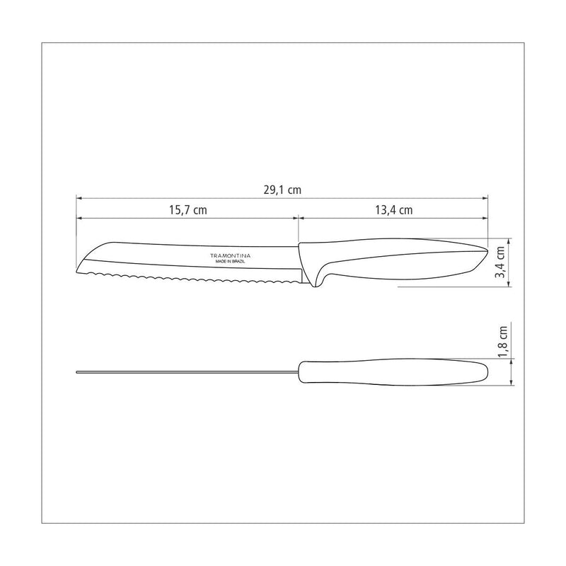 TRAMONTINA 7" Bread knife - 23422/007