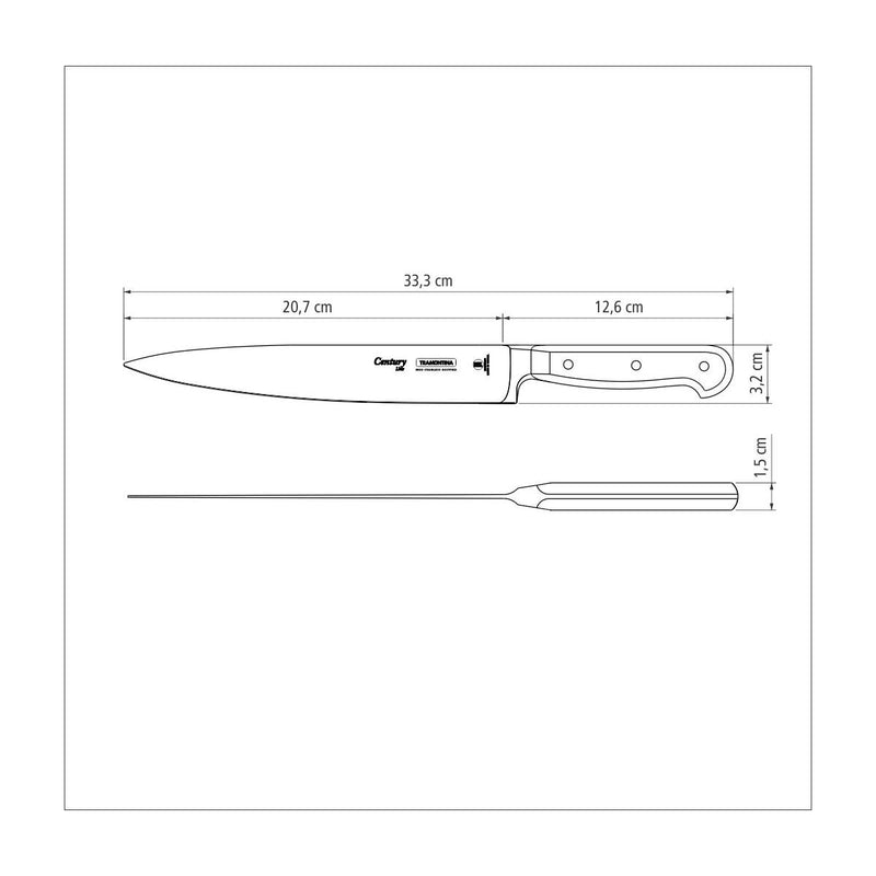 TRAMONTINA 8″ [20cm] Century Carving Knife 24010/108