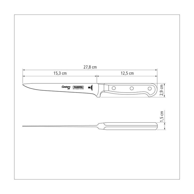 TRAMONTINA 6'' [15cm] Century Fillet Knife - 24023/106