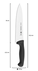 TRAMONTINA 12'' [30cm] Professional Master Meat/Cooks Knife Black 24609/002