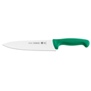 TRAMONTINA 10″ [25cm] Professional Master Meat/Cooks Knife Green 24609/020