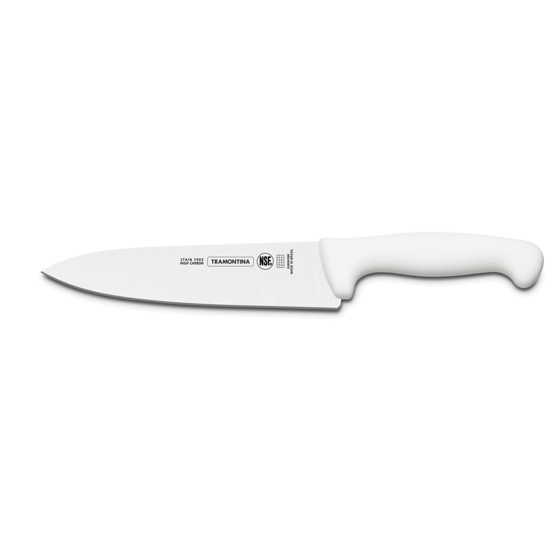 TRAMONTINA 10″ [25cm] Professional Master Meat/Cooks Knife White 24609/080