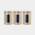 BRABANTIA Window Canister Set, 1.4L
