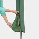 BRABANTIA 60m Rotary Cloth Dryer Lift-O-Matic + Ground Spike + Cover Metallic Grey - 311048