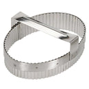 DE BUYER Stainless Steel Pastry Oval Fluted Cutter with Handle - LIMITED STOCK