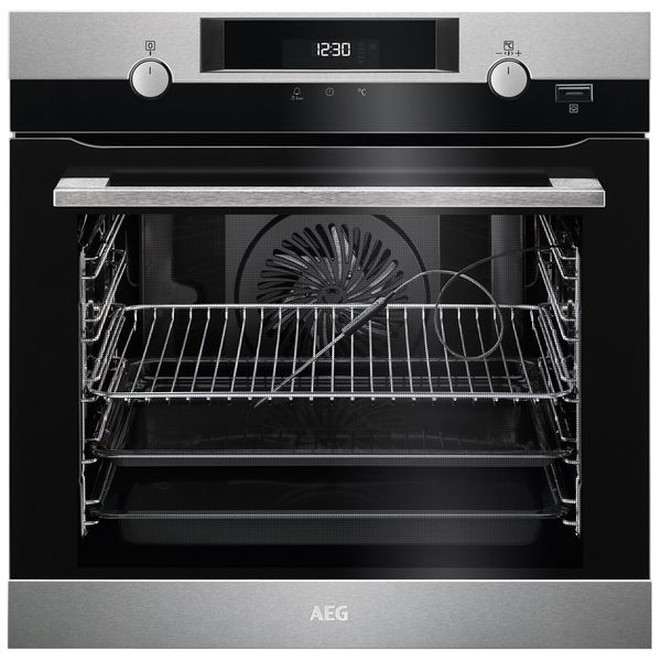 AEG 71L Built In Pyrolyse Multifunctional Ventilated 60cm Oven - BPK556360M - Back in Store