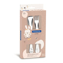 TRAMONTINA Le Petit stainless steel children's flatware set for girls with high-gloss finish and relief pattern, 2 pcs - 66973/015