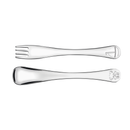 TRAMONTINA Le Petit stainless steel children's flatware set for girls with high-gloss finish and relief pattern, 2 pcs - 66973/015