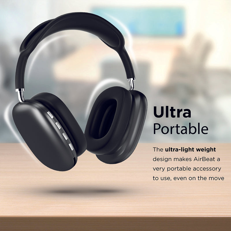 PROMATE High Fidelity Stereo Wireless Headphones - AIRBEAT.BLACK