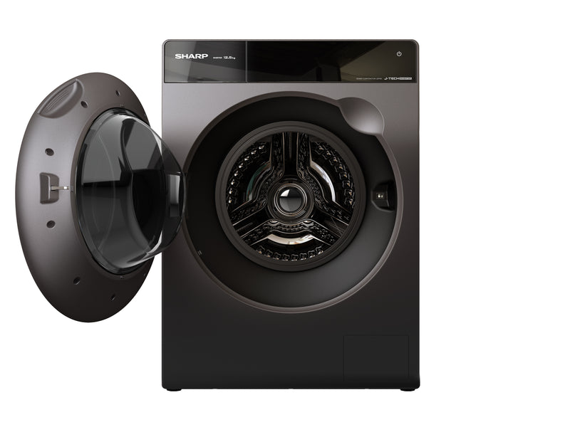 SHARP 12.5KG A Inverter Premium Front Loading Washing Machine - ES-FP1252KJZ-S - Sept Promo till 30 Sept