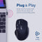 PROMATE EZGrip™ Ergonomic Wireless Mouse - CURSOR