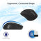 PROMATE Wireless Ergonomic Optical Mouse - CLIX-8.BLACK