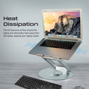 PROMATE Ergonomic Multi-Level Aluminium Laptop Stand- DESKMATE-6.GREY