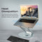 PROMATE Ergonomic Multi-Level Aluminium Laptop Stand- DESKMATE-6.GREY