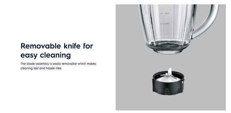 ELECTROLUX PerfectMix Black Blender 450W [Glass Jar] - ESB2300 - Limited Stock - Pre Xmas Sales till 15 Dec 2023