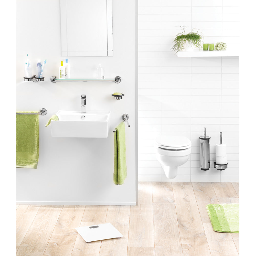 BRABANTIA Digital Bathroom Scales, Battery Powered, Glass - White - 48 – Online Shop In Mauritius