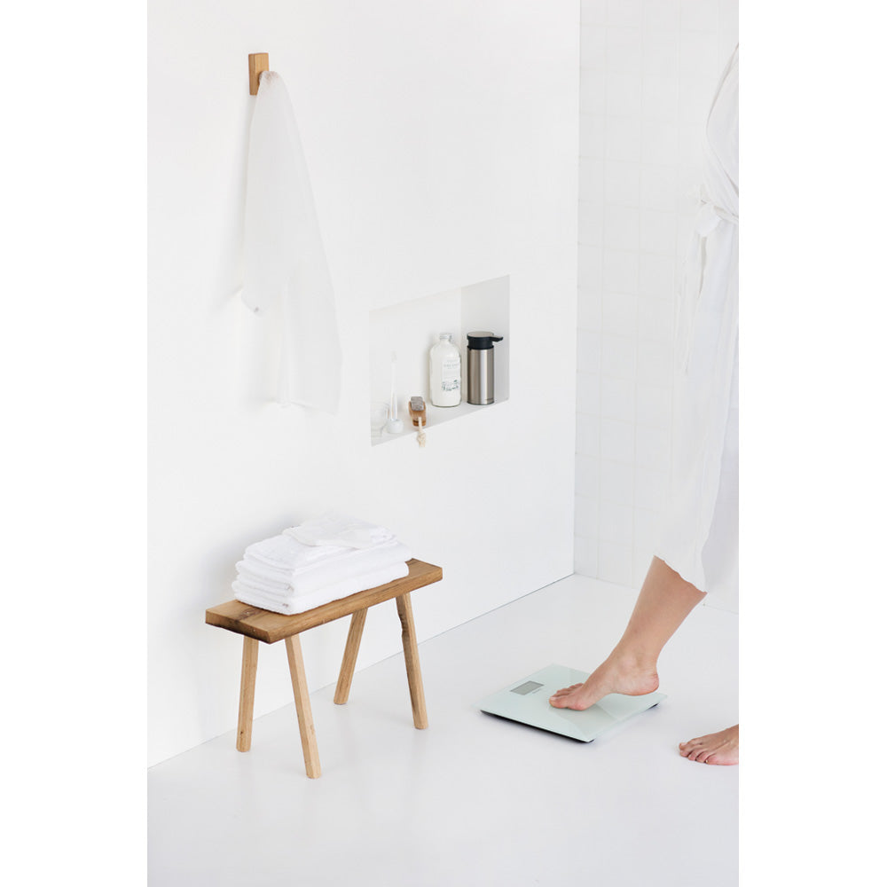 BRABANTIA Digital Bathroom Scales, Battery Powered, Glass - White - 48 – Online Shop In Mauritius