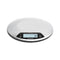 BRABANTIA Digital Kitchen Scales, Round Matt Steel - 480560