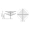 BRABANTIA 60m Rotary Cloth Dryer Lift-O-Matic + Ground Spike + Cover Metallic Grey - 311048