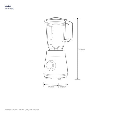 ELECTROLUX 1.5L UltimateTaste 300 blender with 2 speeds