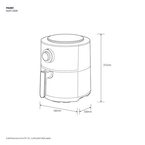 ELECTROLUX 3L UltimateTaste 300 Air Fryer - E6AF1-220K