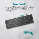 PROMATE Ultra-Slim Quiet Key Wired Keyboard - EASYKEY-4.EN