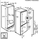 ELECTROLUX 249L Integrated Combi Bottom Fridge Freezer No Frost - ENC2853AOW