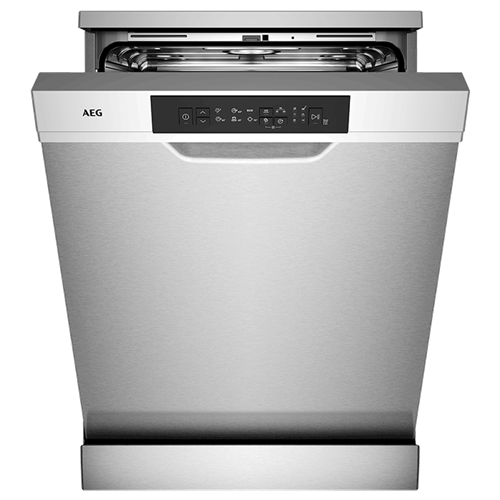AEG 13 Place Setting Free Standing Stainless Steel Dishwasher - FFB72600ZM