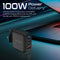 PROMATE 100W Power Delivery GaNFast™ Charger with Quick Charge 3.0 - GANPORT4-100PD.BLACK - Limited Stock