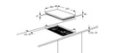 AEG 36cm Built-In Ceramic Domino Hob with 2 Cooking Zones - HC452020EB - 1unit left